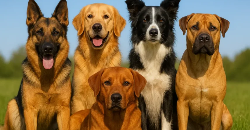 Sonhar com 5 cachorros: apoio e movimento