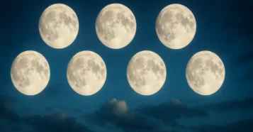 Sonhar com 8 luas no céu: energia espiritual