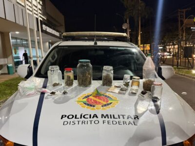 Cheiro de maconha leva PMDF a prender suspeito por tráfico em Ceilândia
