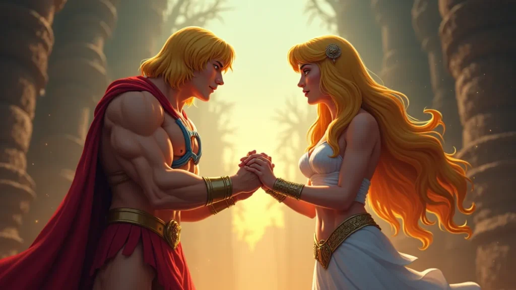 A relação entre os desenhos de He-Man e She-Ra no universo