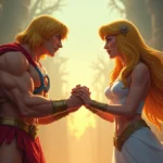 A relação entre os desenhos de He-Man e She-Ra no universo