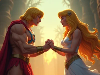A relação entre os desenhos de He-Man e She-Ra no universo