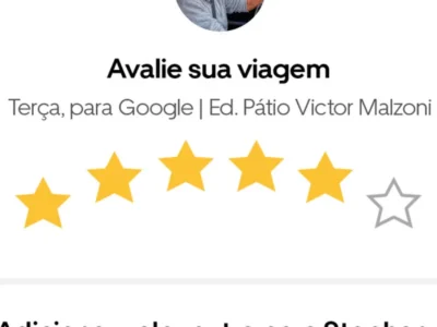 Uber lança nota 6 estrelas exclusiva no Brasil para torcida