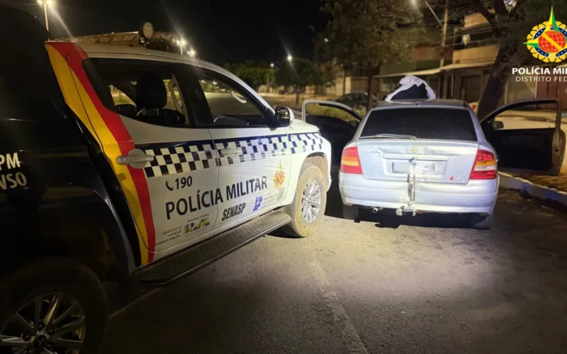 Perseguição em Ceilândia termina com cinco detidos e menor ferido